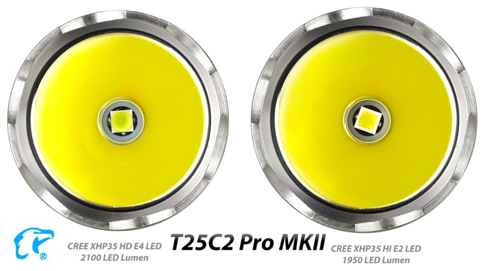 EAGTAC T25C2 MKII Pro Flashlight, XHP35 HD NW LED, 1860lm, Black, T25C2-MKII-XHP35-HD-PRO-NW