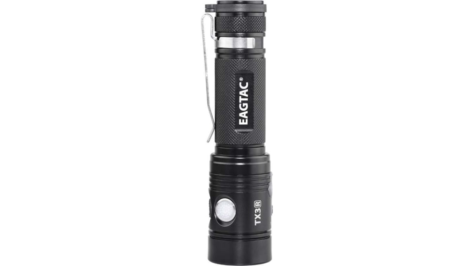 EAGTAC TX3L Base XJP35 HI CW, 2100 Lumen, USB Rechargeable Flashlight, Black, TX3L-XHP35-HI-REG-CW