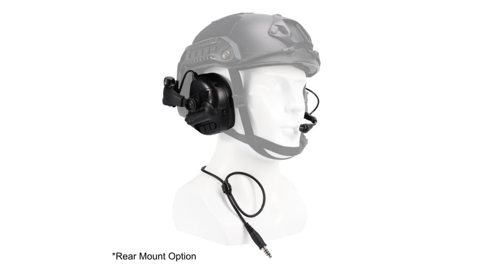 Earmor ElectronicHeadset Communication w/ Gel Earpads &amp; Nexus TP-120 Cable, 22dB, Tactical Black, M32-BK PLUS