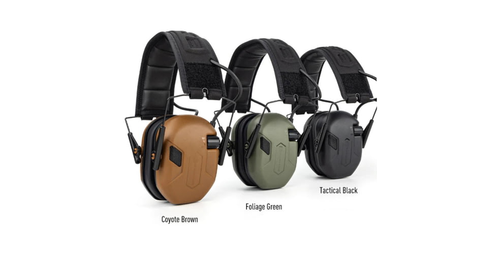 Earmor Sport Shooting ElectronicEar Muffs w/ Foam Earpads, 22dB, Tactical Black, M300A-BK
