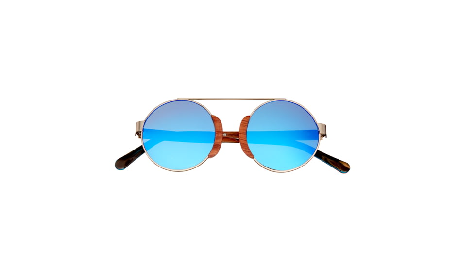 Earth Anakena Sunglasses, Brown Frame, Blue Polarized Lens, Brown/Blue, One Size, ESG038R