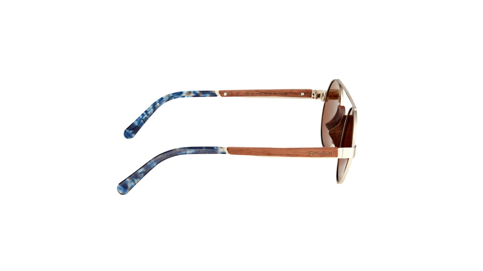 Earth Anakena Sunglasses, Brown Frame, Brown Polarized Lens, Brown/Brown, One Size, ESG038B