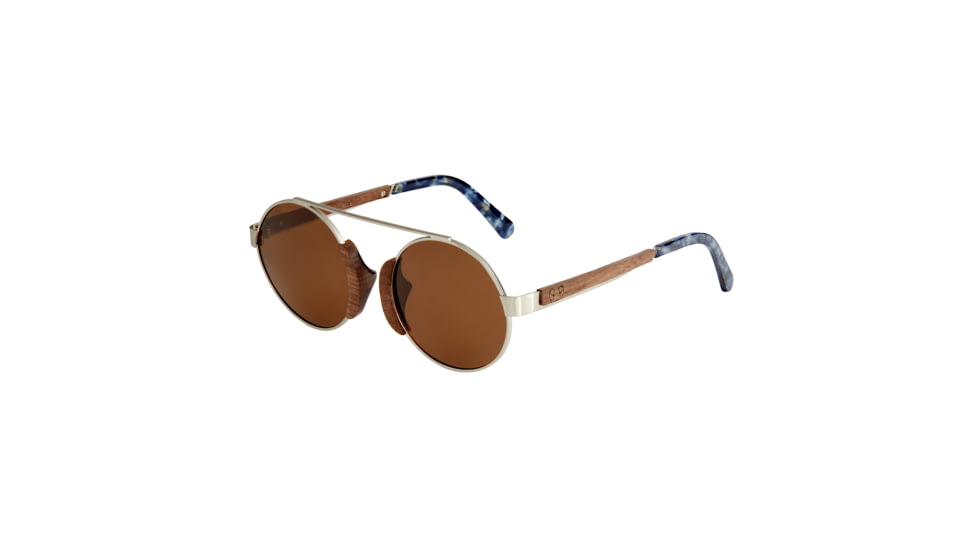 Earth Anakena Sunglasses, Brown Frame, Brown Polarized Lens, Brown/Brown, One Size, ESG038B
