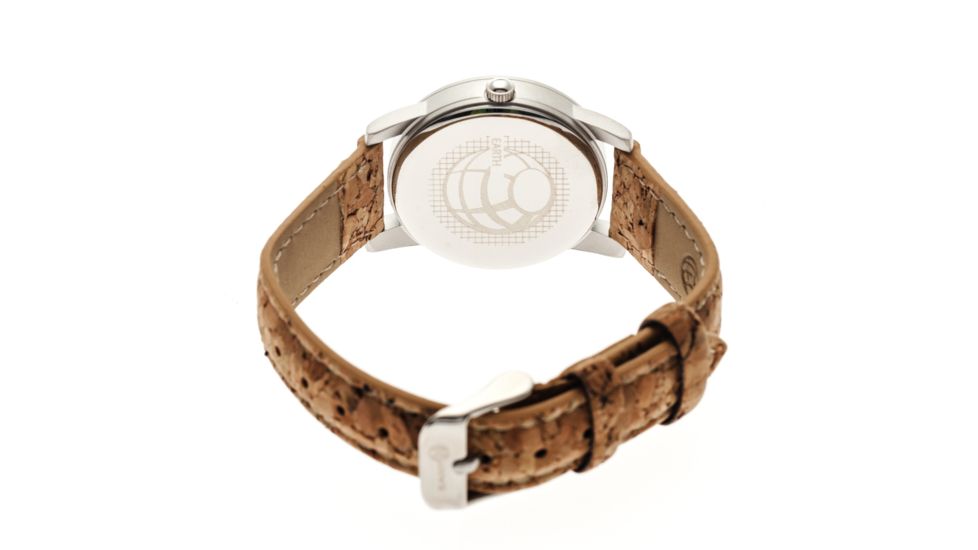 Canopies Wood Watch,33mm,Yellow Dial,Khaki/Tan Leather Band