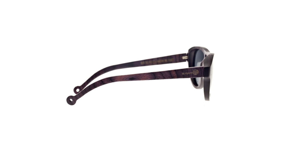 Earth Coronado Ebony Wood Sunglasses, Plum Stripe Wood, ESG019BB