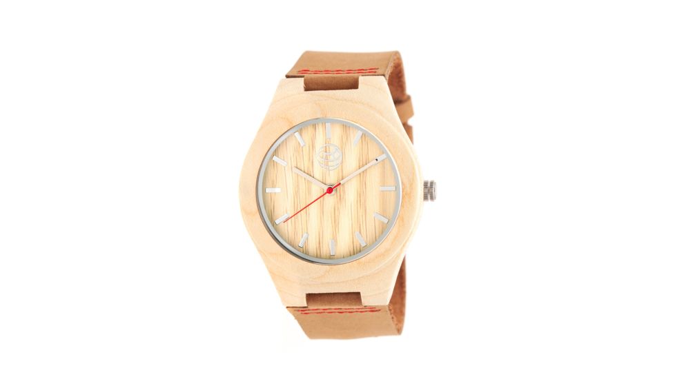 Earth Wood Aztec Leather Strap Watch, Khaki, Standard ETHEW4101