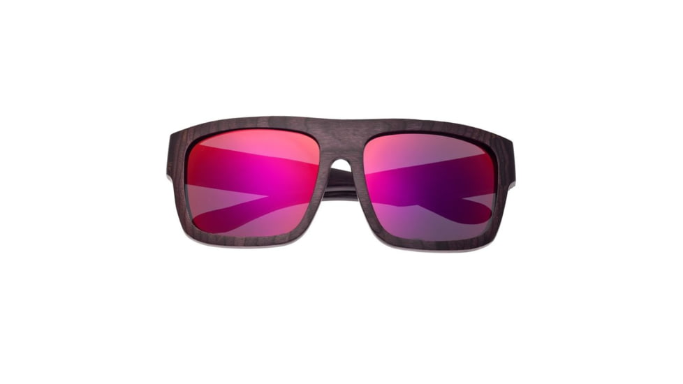 Earth Hermosa Ebony Wood Sunglasses, Plum Stripe Wood, ESG097BB
