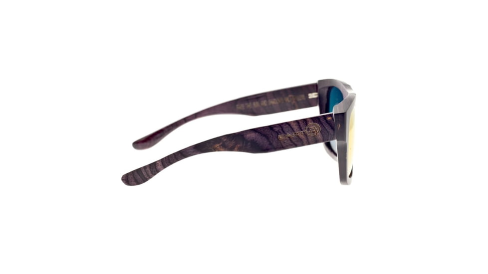 Earth Hermosa Ebony Wood Sunglasses, Plum Stripe Wood, ESG097BB