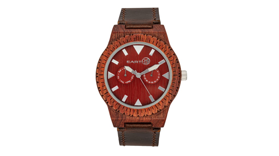 Earth Hyperion Watch, Red/Dark Brown, One Size, ETHEW5903