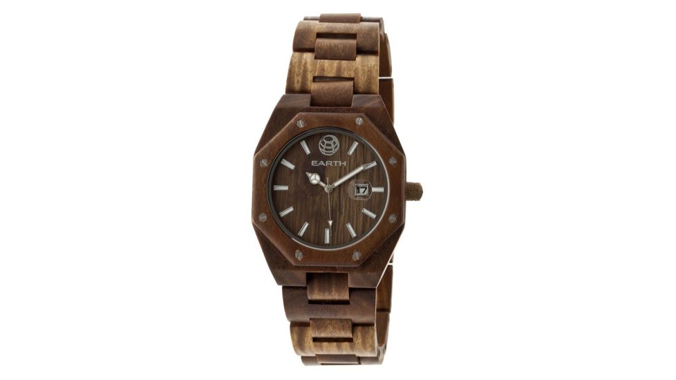 Earth Medullary Ray Wooden Watch, Olive, Unisex ETHEW1904