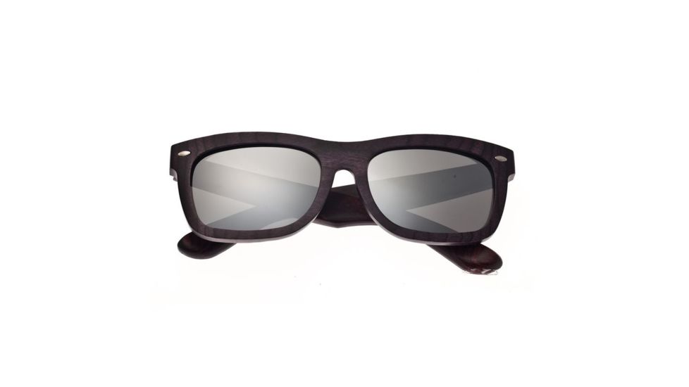 Earth Portsmouth Bamboo Wood Sunglasses, Plum Stripe Wood ESG502BB