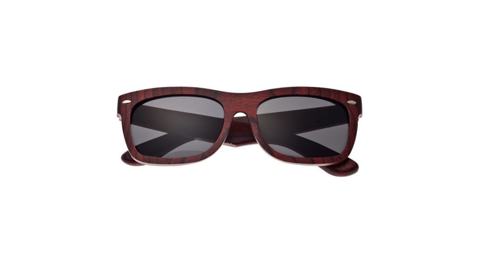 Earth Portsmouth Bamboo Wood Sunglasses, Red Stripe Wood ESG502RB