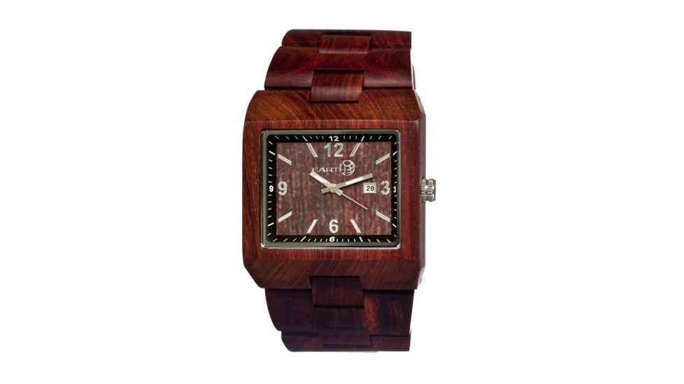 Earth Rhizomes Wooden Unisex Watch, Red ETHEW1203
