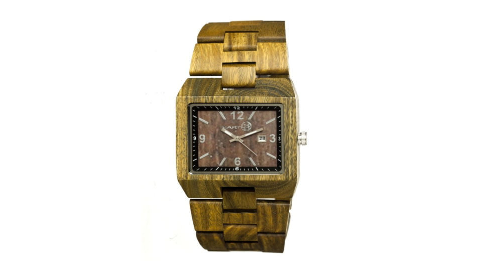 Earth Rhizomes Wooden Unisex Watch, Olive ETHEW1204