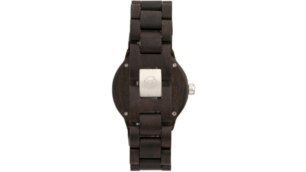Earth Wood Biscayne Bracelet Watch w/Date, Dark Brown, One Size, ETHEW4202