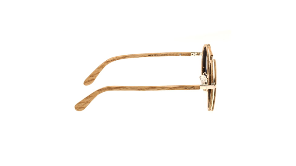 Earth Wood Earth Bondi Sunglass w/Polarized Lenses, Bamboo/Rose Gold, One Size, ESG003W