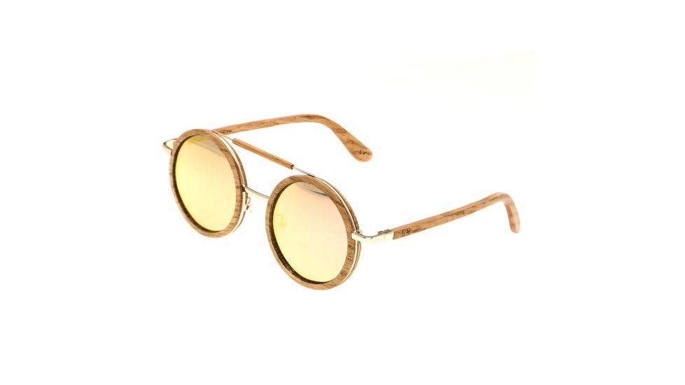 Earth Wood Bondi  w/Polarized Lenses, bamboo  rose gold ESG003W