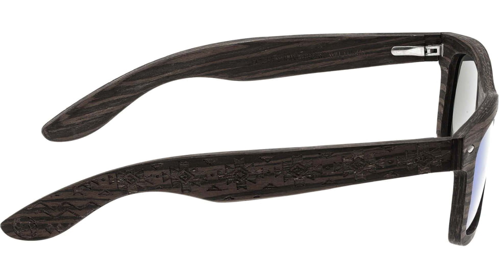 Earth Wood Cape Cod Sunglasses, Ebony Frame, Silver Lens, Polarized, One Size, ESG060E