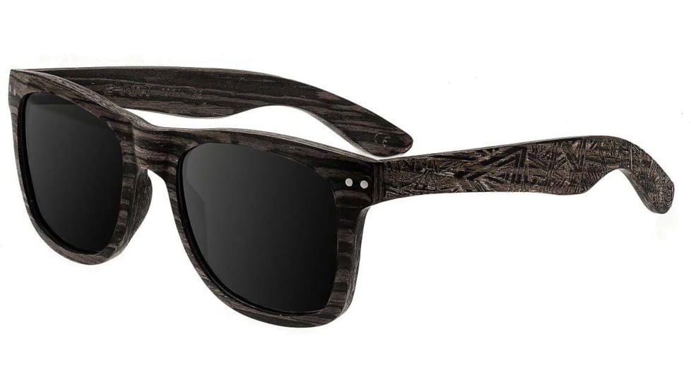 Earth Wood Cape Cod Sunglasses, Ebony Frame, Silver Lens, Polarized, One Size, ESG060E
