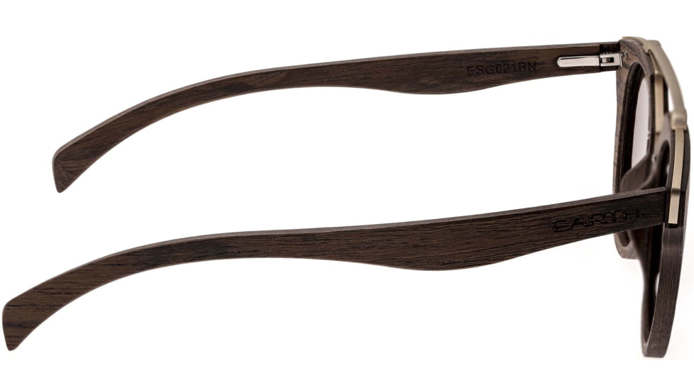 Earth Wood Ceira Polarized Sunglass, Brown/Brown, One Size, ESG021BN