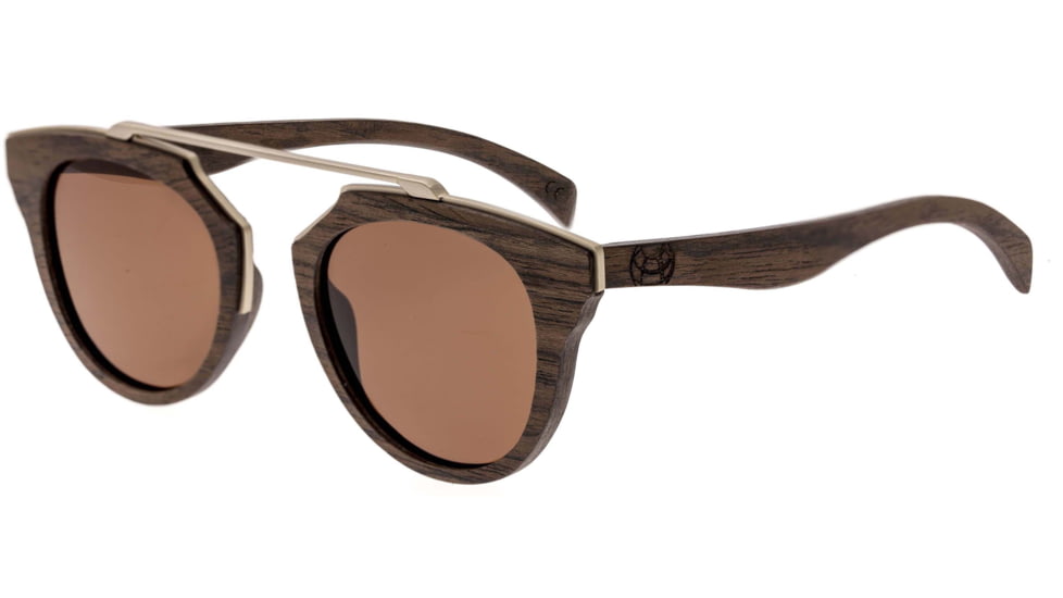 Earth Wood Ceira Polarized Sunglass, Brown/Brown, One Size, ESG021BN