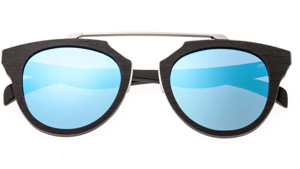Earth Wood Ceira Polarized Sunglass, Espresso/Blue, One Size, ESG021BL
