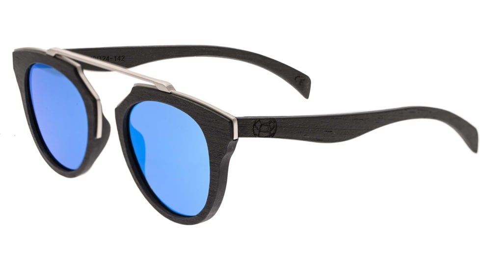 Earth Wood Ceira Polarized Sunglass, Espresso/Blue, One Size, ESG021BL