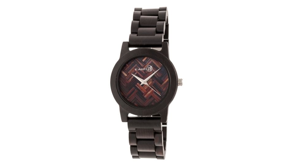 Earth Wood Crown Bracelet Watch, Multicolor/Dark Brown ETHEW4502