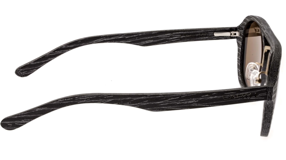 Earth Wood Cruz Polarized Sunglass, Black Stripe/Gold, One Size, ESG023GD