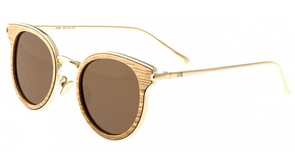 Earth Wood Derawan Sunglasses, Walnut Frame, Brown Lens, Polarized, One Size, ESG029W