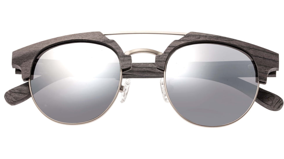 Earth Wood Kai Polarized Sunglass, Grey/Silver, One Size, ESG024SL