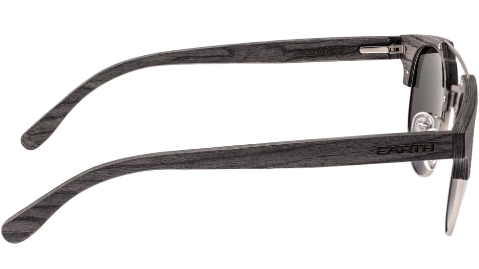 Earth Wood Kai Polarized Sunglass, Grey/Silver, One Size, ESG024SL