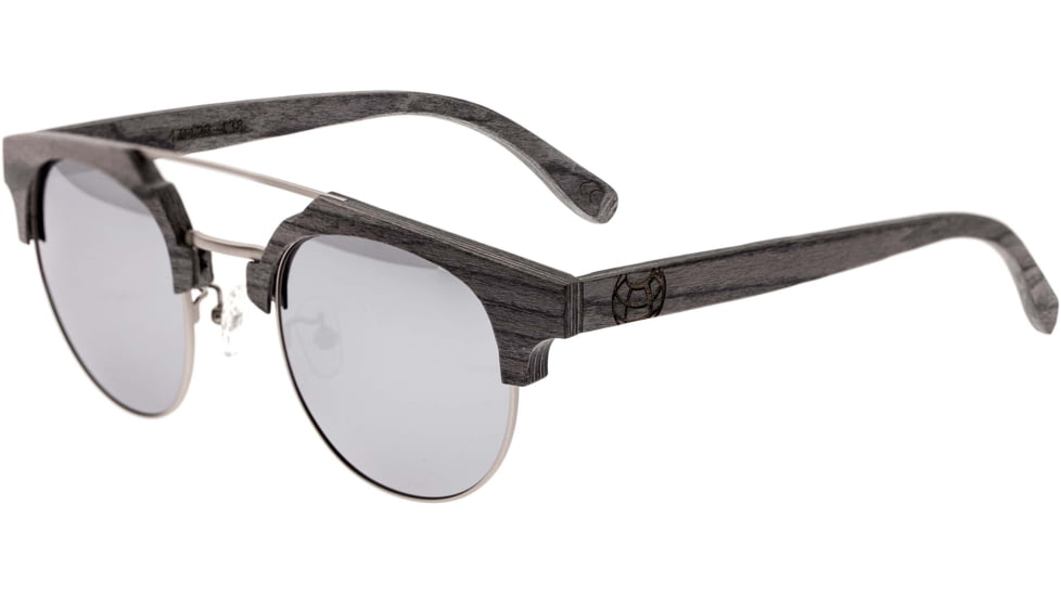 Earth Wood Kai Polarized Sunglass, Grey/Silver, One Size, ESG024SL