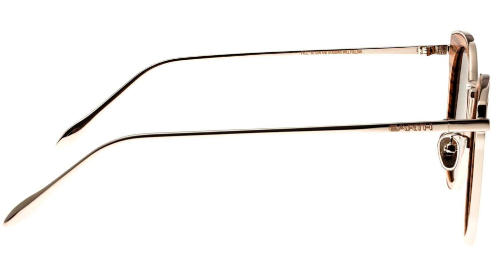 Earth Wood Karekare Polarized Sunglass, Zebra/Silver, One Size, ESG028Z
