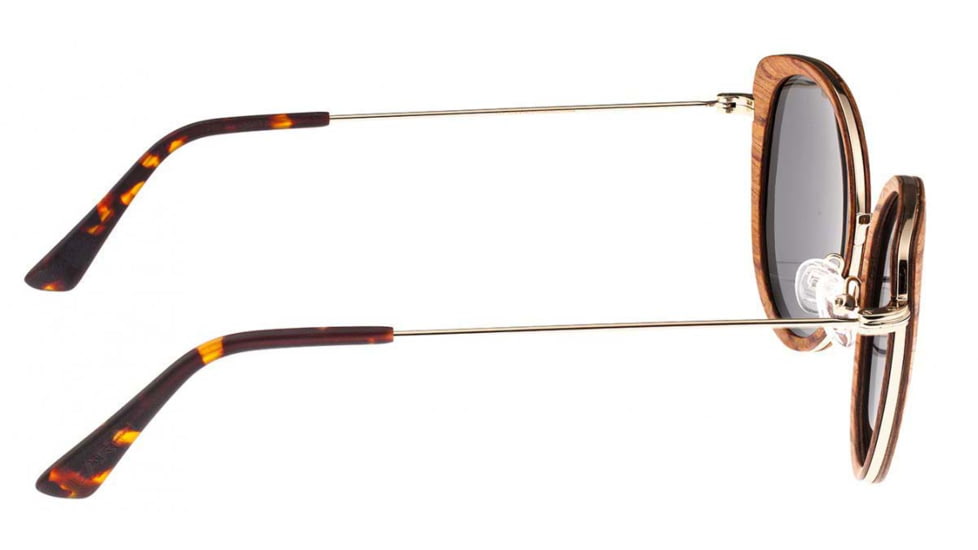 Earth Wood Oreti Polarized Sunglass, Annato/Silver, One Size, ESG037AN
