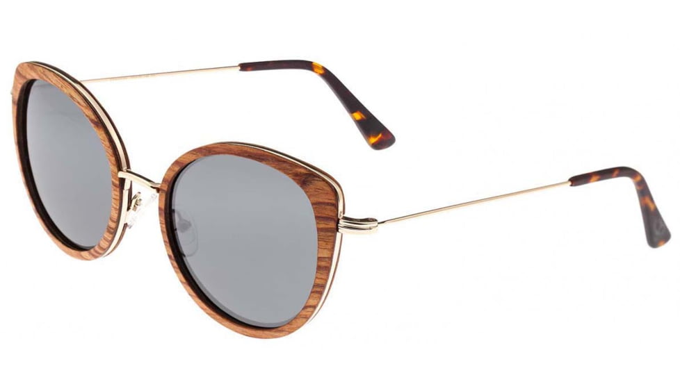 Earth Wood Oreti Polarized Sunglass, Annato/Silver, One Size, ESG037AN