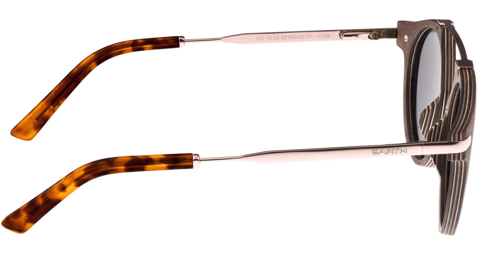 Earth Wood Polarized Sunglasses, Black Walnut/Black, ESG034B, Black Walnut/Black, One Size, ESG034B