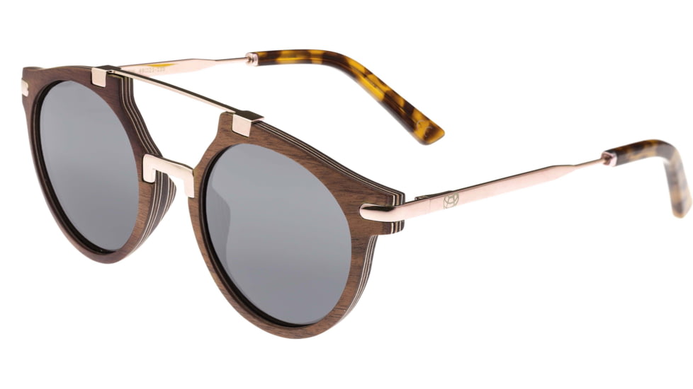Earth Wood Polarized Sunglasses, Black Walnut/Black, ESG034B, Black Walnut/Black, One Size, ESG034B