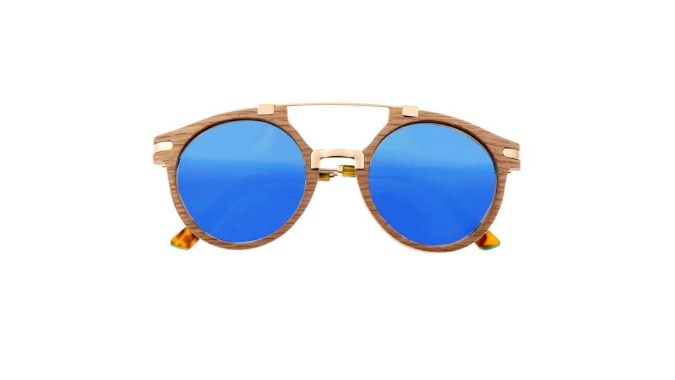 Earth Wood Polarized Sunglasses, White Oak/Blue, ESG034W, White Oak/Blue, One Size, ESG034W