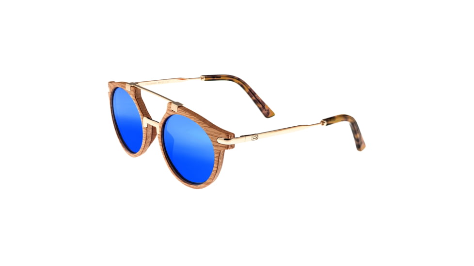 Earth Wood Polarized Sunglasses, White Oak/Blue, ESG034W, White Oak/Blue, One Size, ESG034W