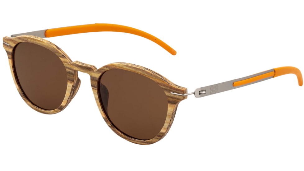 Earth Wood Sabal Sunglasses, Apple Wood Frame, Brown Lens, Polarized, One Size, ESG044AS