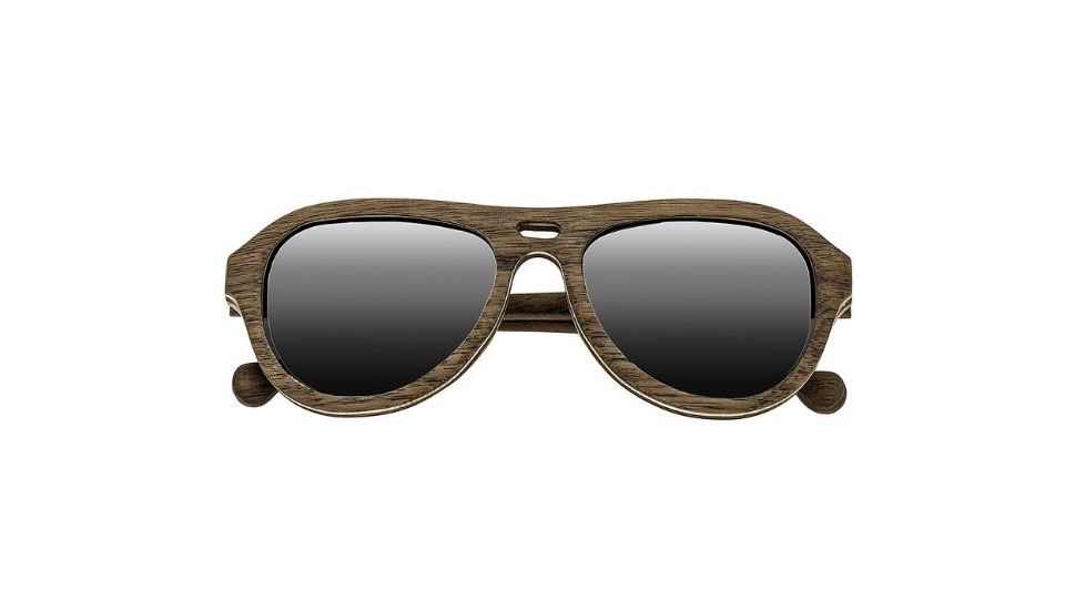 Earth Clearwater Sunglasses. Walnut Rosewood Wood Frame, Black Lens, ESG046WR