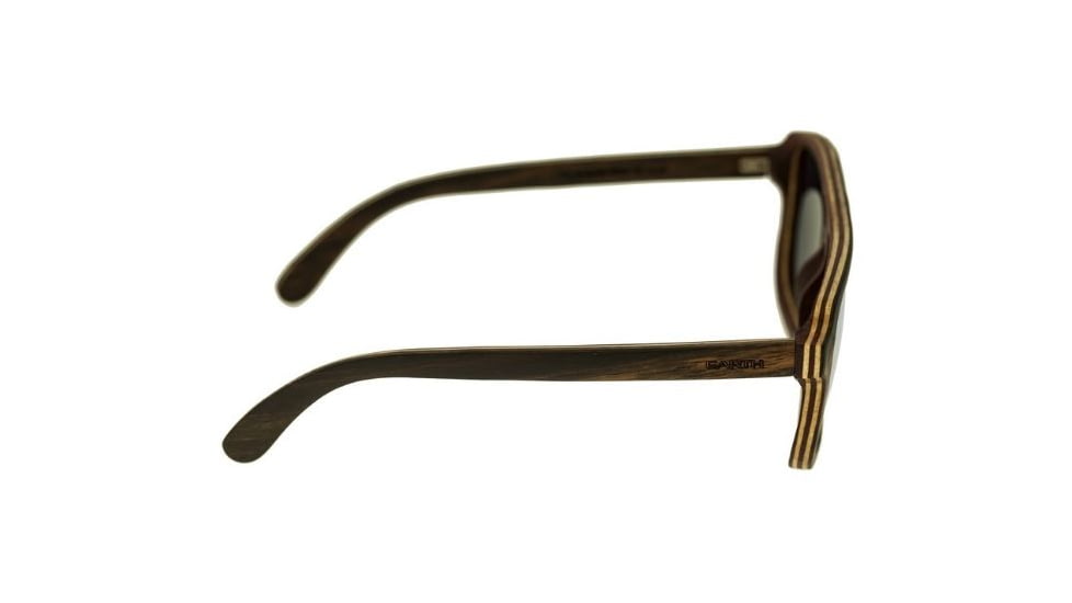Earth Playa Sunglasses, Ebony Maple Wood Frame, Yellow Lens, ESG062EM