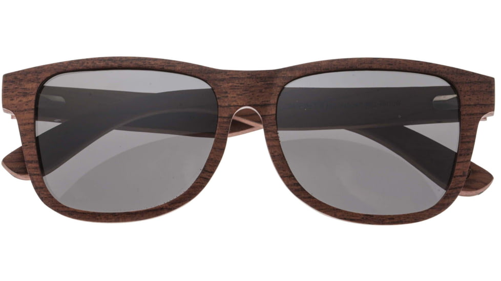 Earth Wood Solana Polarized Sunglass, Red Rosewood/Black, One Size, ESG004R