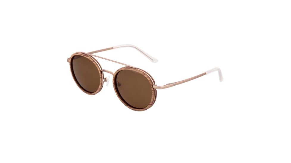 Earth Binz Polarized Sunglasses - Unisex, Babinga/Brown, One Size, ESG048BR
