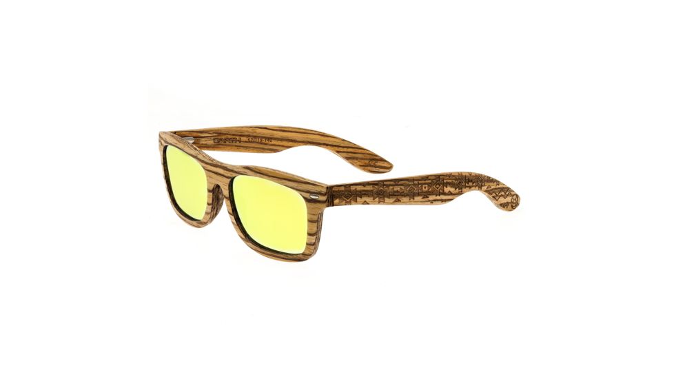 Earth Maya Sunglasses, Zebrawood, Standard, ESG005Z