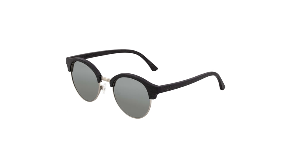 Earth Wood Misty Polarized Sunglass, Ebony/Silver, One Size, ESG049ES
