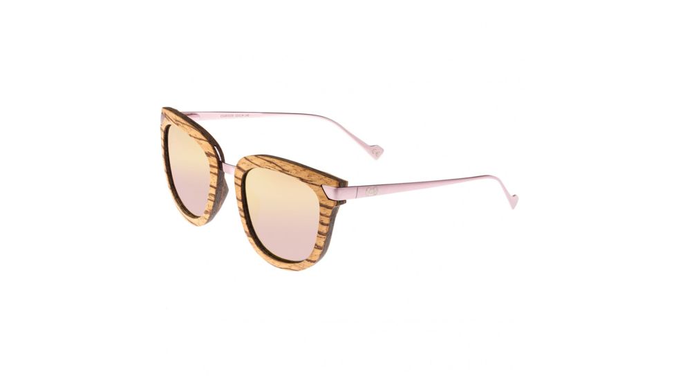 Earth Nissi Polarized Sunglasses, Zebrawood/Rose Gold, One Size, ESG033ZW