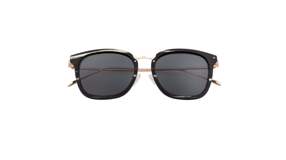 Earth Wood Nosara Polarized Sunglass, Black Butterfly/Black, One Size, ESG047BR