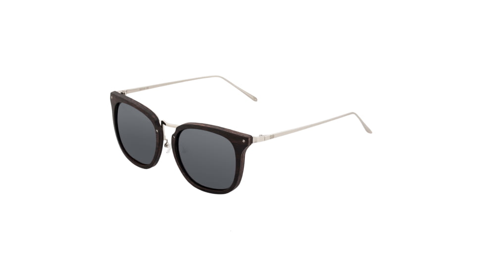 Earth Wood Nosara Polarized Sunglass, Ebony/Black, One Size, ESG047ES